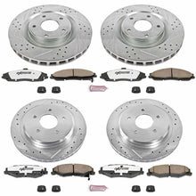 Load image into Gallery viewer, Power Stop 05-07 Cadillac XLR Front & Rear Z26 Street Warrior Brake Kit