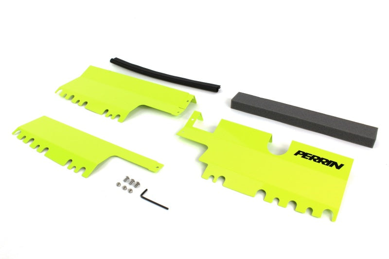 PERRIN 15-21 Subaru WRX/STI Radiator Shroud (With/Without OEM Intake Scoop) - Neon Yellow