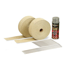 Load image into Gallery viewer, DEI Exhaust Wrap Kit - Tan Wrap & Aluminum HT Silicone Coating (Aerosol)