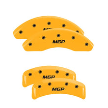 Load image into Gallery viewer, MGP 4 Caliper Covers Engraved Front & Rear Block/Challenger Red finish silver ch