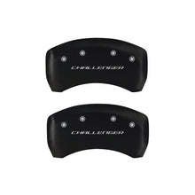 Load image into Gallery viewer, MGP 4 Caliper Covers Engraved Front & Rear Block/Challenger Red finish silver ch