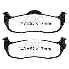 Load image into Gallery viewer, EBC 04-05 Infiniti QX56 5.6 Greenstuff Rear Brake Pads