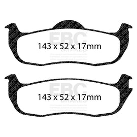 EBC 04-05 Infiniti QX56 5.6 Greenstuff Rear Brake Pads