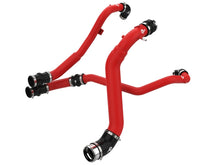 Load image into Gallery viewer, aFe BladeRunner Aluminum Hot and Cold Charge Pipe Kit Red Ford F-150 24-26 V6-2.7L (tt)
