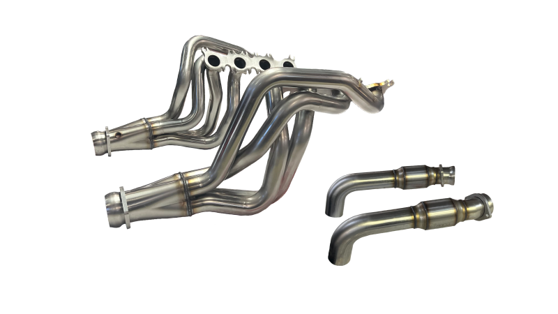 Kooks 15-24 Ford Mustang GT/Dark Horse V8 5.0L 1-7/8in SS Headers w/ GREEN Catted Connection Pipe