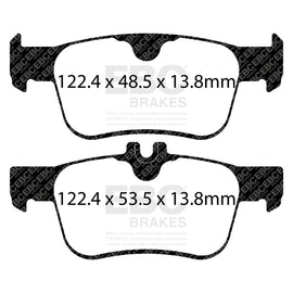 EBC 17-21 Honda Civic Hatchback Greenstuff Rear Brake Pads