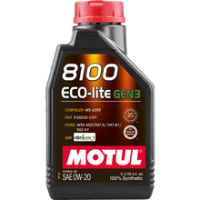 Load image into Gallery viewer, Motul 1L Synthetic Engine Oil 8100 Eco-Lite Gen3 0W20