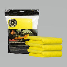 Load image into Gallery viewer, Chemical Guys Workhorse Professional Microfiber Towel - 16in x 16in - Yellow - 3 Pack