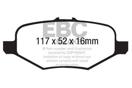 EBC 13+ Ford Explorer 3.5 Twin Turbo 4WD Yellowstuff Rear Brake Pads