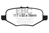 EBC 13+ Ford Explorer 3.5 Twin Turbo 4WD Yellowstuff Rear Brake Pads