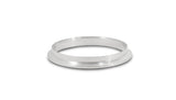 Vibrant Stainless Steel V-Band Turbo Outlet Flange for Garrett GTX5533R T6 Turbo to 4.50in OD Tubing