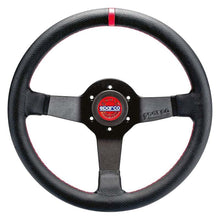 Load image into Gallery viewer, Sparco Steering Wheel R330 Champion Black Leather / Red Stitching