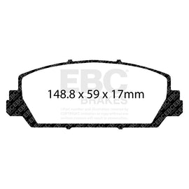 EBC 12+ Acura RDX 3.5 Yellowstuff Front Brake Pads