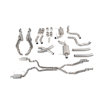 TSP S197 11-14 Mustang GT Full Header Back Catted System - Non Valved