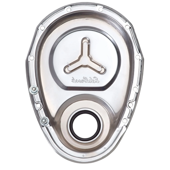 Edelbrock Chrome Timing Chain Cover for Small Block Chevy