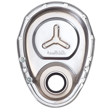 Load image into Gallery viewer, Edelbrock Chrome Timing Chain Cover for Small Block Chevy