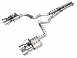 AWE Tuning 21-23 Ford Mustang Mach 1 SwitchPath Cat Back Exhaust w/ Quad Chrome Silver Tips