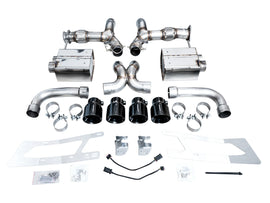 AWE 2023 C8 Corvette Z06 SwitchPath Cat-Back Exhaust - Diamond Black Tips