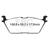 EBC 2019+ Ram Trucks 1500 (DT) Greenstuff Rear Brake Pads