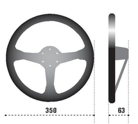 Sparco Steering Wheel L777 Suede Black