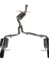 AWE Tuning Audi B8 A4 Touring Edition Exhaust - Quad Tip Diamond Black Tips - Does not fit Cabriolet