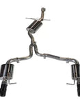 AWE Tuning Audi B8 A4 Touring Edition Exhaust - Quad Tip Diamond Black Tips - Does not fit Cabriolet