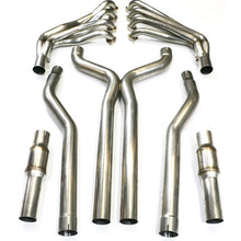 Load image into Gallery viewer, TSP 2010-2015 Camaro SS &amp; ZL1 6.2L 1-7/8&quot; Long Tube Headers, 3&quot; X Pipe w/High-Flow Cats - Stainless Steel