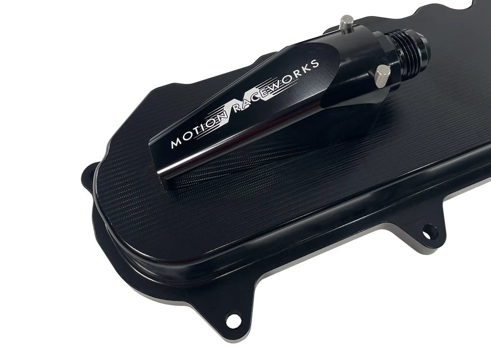 Gen V LT Race Black Anodized Billet Valve Covers w/ Motion Quick Release Breathers