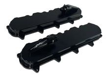 Load image into Gallery viewer, Gen V LT Race Black Anodized Billet Valve Covers w/ Motion Quick Release Breathers
