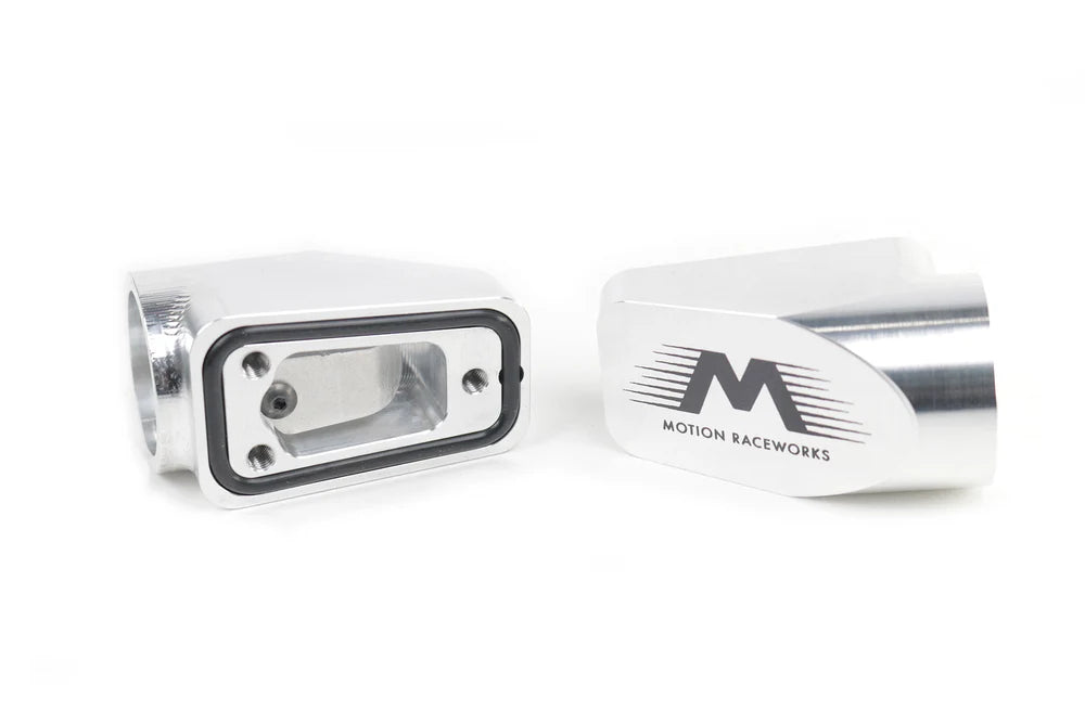 Motion Raceworks Billet Valve Cover Breathers Clear Anodized (Pair)