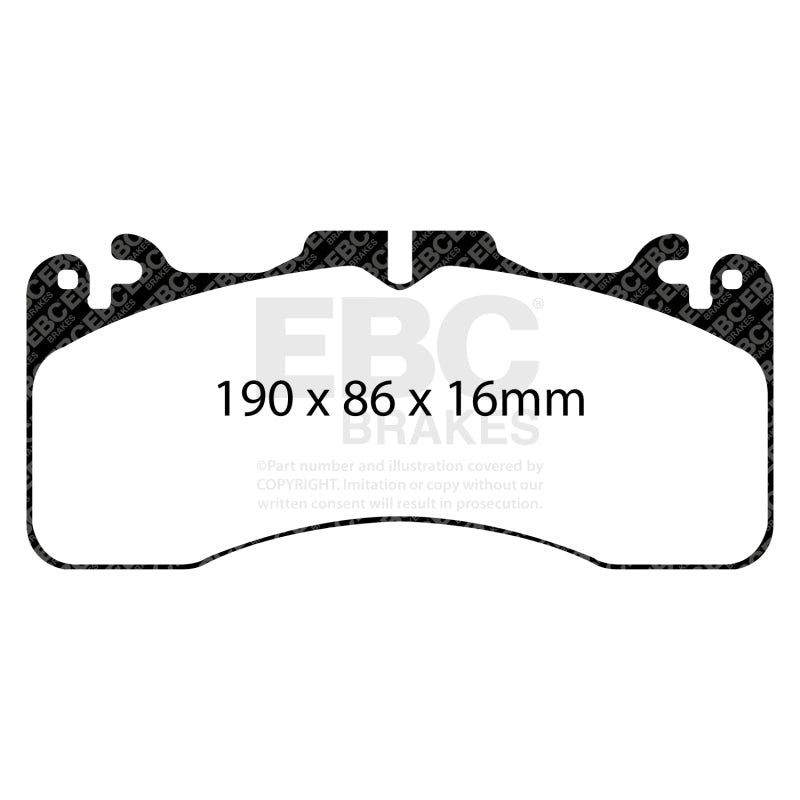 EBC 09+ Lexus LS460 4.6 Sport Redstuff Front Brake Pads