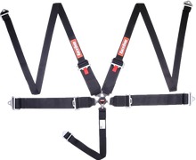 Load image into Gallery viewer, RaceQuip Black SFI CAMLOCK 5pt PD Lap HNR Seat Belt