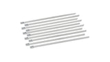 Vibrant SS Cable Ties 7.5in Long (10 cable ties / Pack)