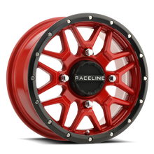 Load image into Gallery viewer, Raceline A94R Krank 14x7in / 4x110 BP / 10mm Offset / 83.8mm Bore - Red &amp; Black Lip Wheel