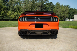 Corsa 20-22 Ford Mustang GT500 3.0in Dual Rear Exit Catback w/ Twin 5.0in Blk Straight Cut Pro Tips