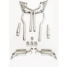 Load image into Gallery viewer, TSP 2010-2015 Camaro SS 304 Stainless Steel Long Tube Headers, 1-7/8&quot; Catted X-Pipe w/O2 Extensions