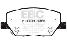 Load image into Gallery viewer, EBC 2015+ Fiat 500X 1.4L Turbo Greenstuff Front Brake Pads