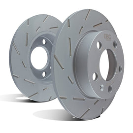 EBC 15-18 Subaru WRX USR Blackdash Sport Slotted Rear Rotors