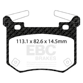 EBC 2017+ Kia Stinger 3.3L Twin Turbo Redstuff Rear Brake Pads