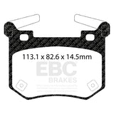 EBC 2017+ Kia Stinger 3.3L Twin Turbo Redstuff Rear Brake Pads