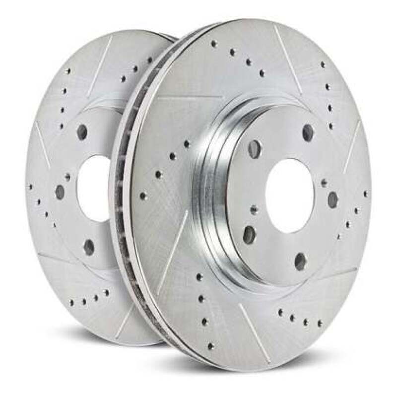 Power Stop 24-25 Ford Mustang Left Front Drilled & Slotted Rotor