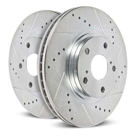 Power Stop 24-25 Ford Mustang Right Front Drilled & Slotted Rotor
