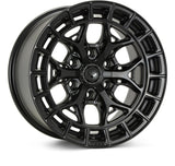 Vossen HFX-1 18x9 - 8x180 - ET0 - Deep Face - 124.3 - Satin Black Wheel