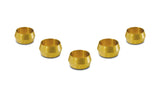 Vibrant Brass Olive Inserts 1/2in - Pack of 5