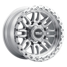Load image into Gallery viewer, Weld Off-Road Swift 17x9in - 5x114.3 / 5x127 BP - ET-12 78.1mm CB Gloss Silver Machined Wheel &amp; Ring