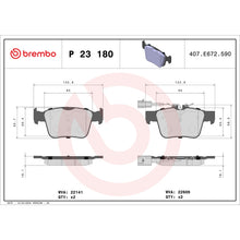 Load image into Gallery viewer, Brembo 18-21 Alfa Romeo Giulia/ Alfa Romeo Stelvio Rear Low-Met Brake Pad
