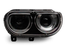 Load image into Gallery viewer, Raxiom 08-14 Dodge Challenger Halo Projctr Headlights w/Sequential Turn Signals-Blk Hsng(Clear Lens)