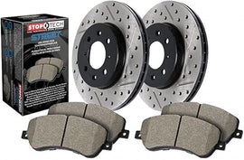 Street Axle Pack Drilled & Slotted, Front