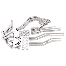 Load image into Gallery viewer, TSP C7 Corvette 2.00&quot; Long Tube Headers &amp; 3&quot; Catted X-Pipe - 304 Stainless Steel