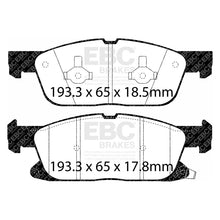 Load image into Gallery viewer, EBC 2016+ Lincoln Continental (10th Gen) 2.7L Twin Turbo Yellowstuff Front Brake Pads